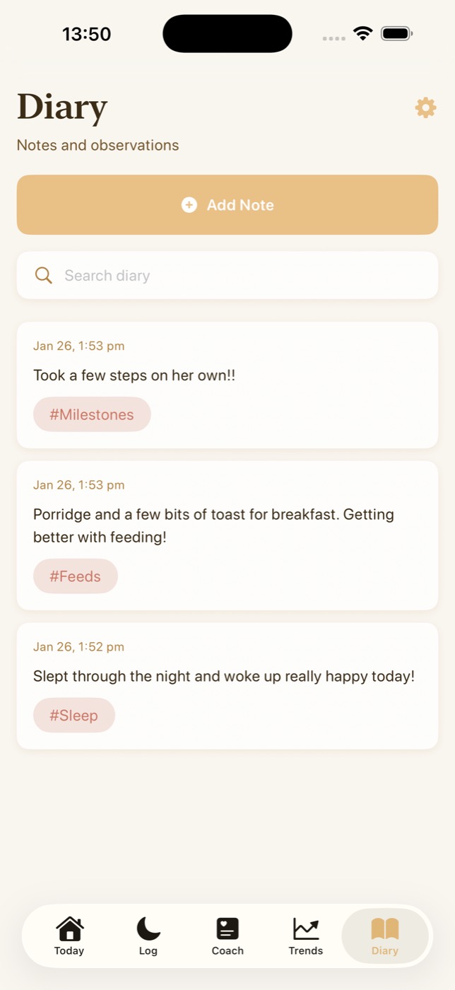 Nestling AI sleep coach providing personalised baby sleep advice
